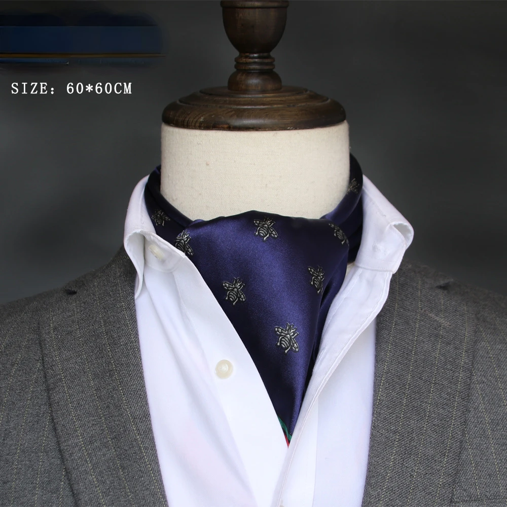 Bandana Cotton - وشاح حريري بريطاني للرجال ، منشفة