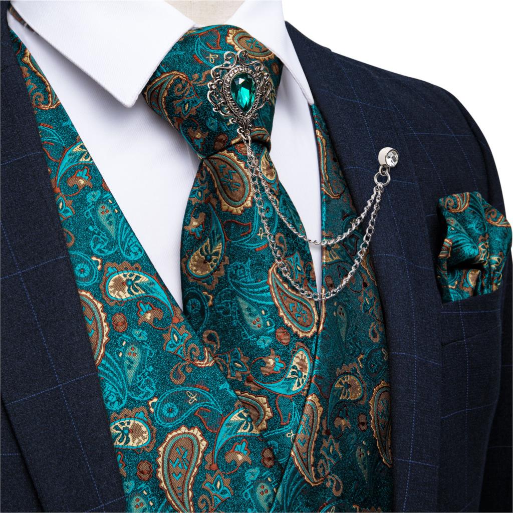 Pocket Square Set - طقم جديد من سترة وصدرية وربطة