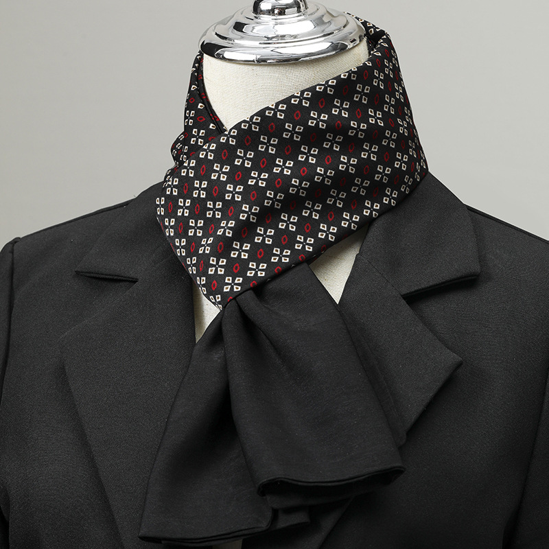 Silk Neck Scarf - وشاح رجالي تقليد الحرير وشاح للرقبة