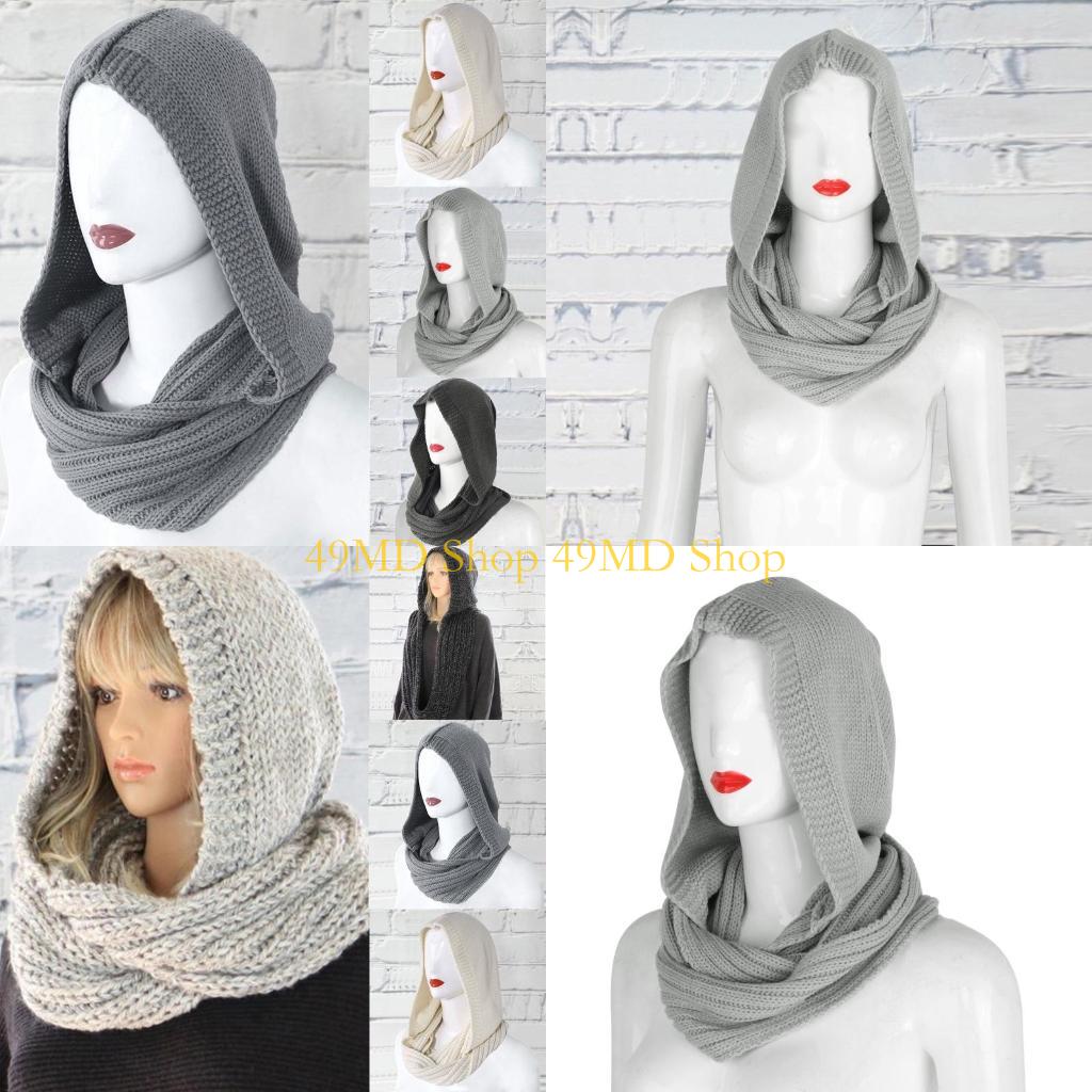 Infinity Scarf Knit - 49MD بلوفر متماسكة لوشاح إنفينيتي بيني
