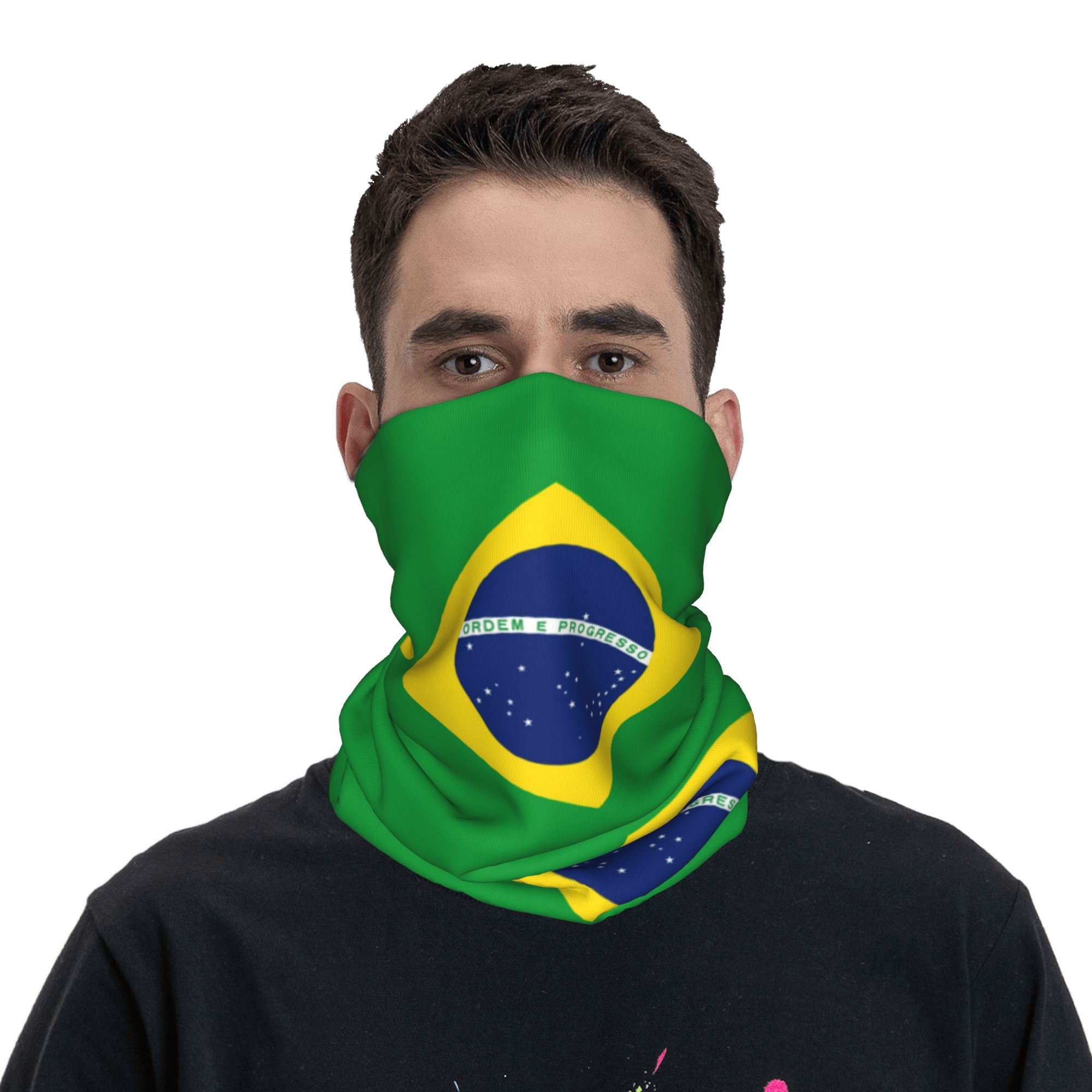 مخصص البرازيل العلم باندانا ال - مراجعة Neck Warmer Tube وسعره