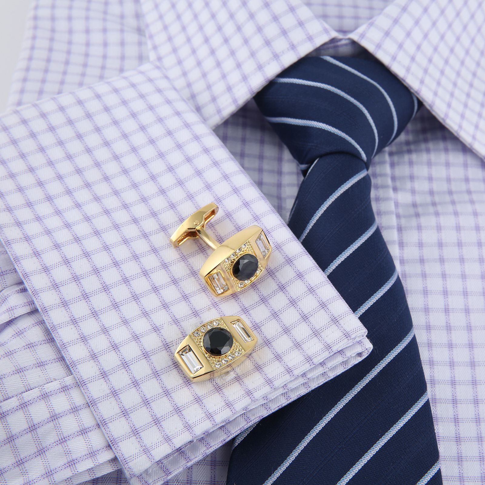 عالية الجودة أزرار أكمام ربطة  - مراجعة Tie Bar Set Gift وسعره