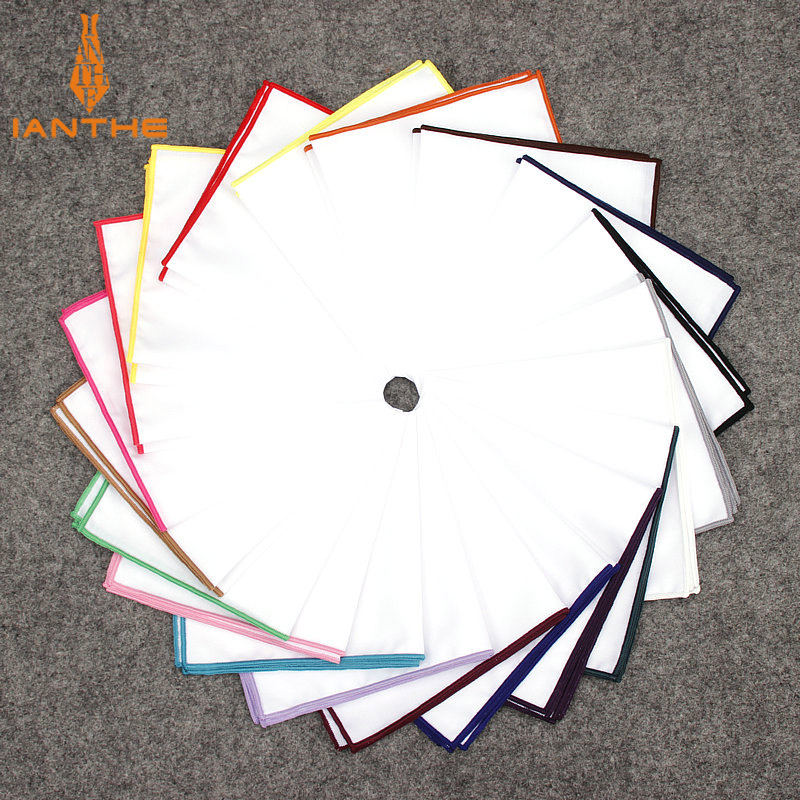 منديل أبيض من القطن للرجال على - مراجعة Pocket Square Set وسعره