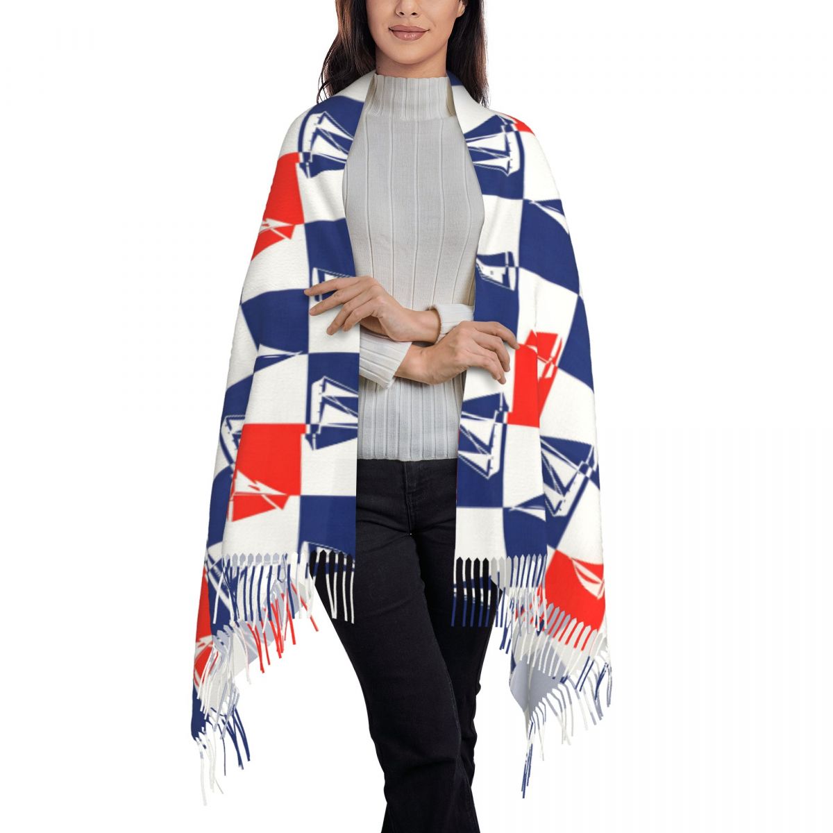 السفينة الشراعية المحيط وشاح خ - مراجعة Pashmina Wrap Large وسعره