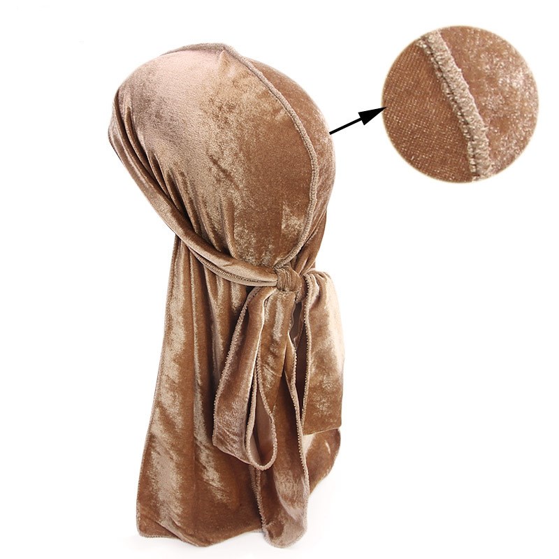 جديد الفاخرة الرجال المخملية D - مراجعة Bandana Doo Rag وسعره