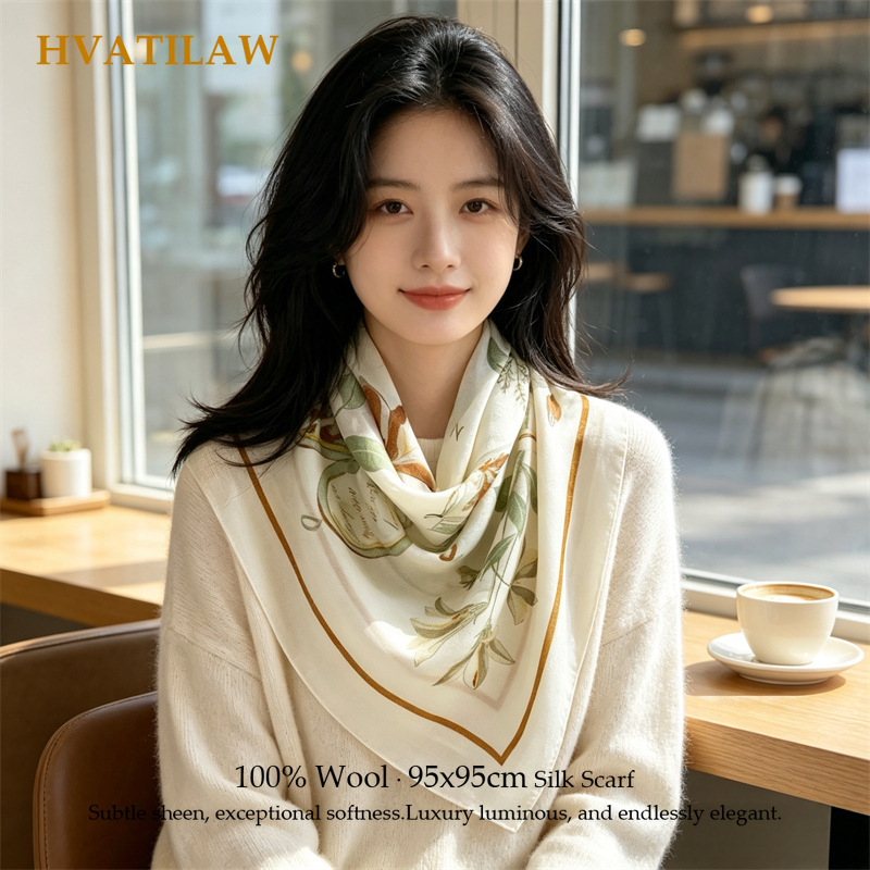 وشاح نسائي فاخر من الصوف 100%، - مراجعة Pashmina Wrap Large وسعره
