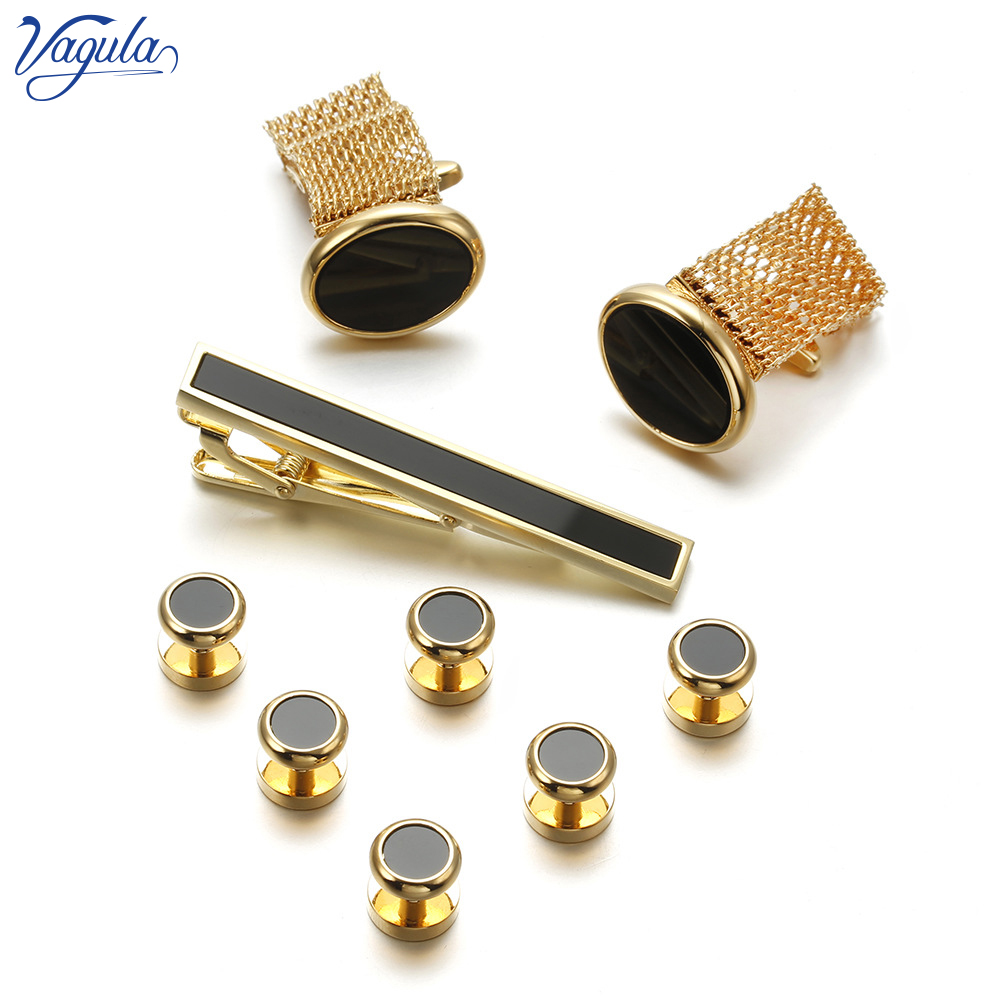 VAGULA جديد 9 قطعة أزرار أكمام - مراجعة Tie Bar Set Gift وسعره