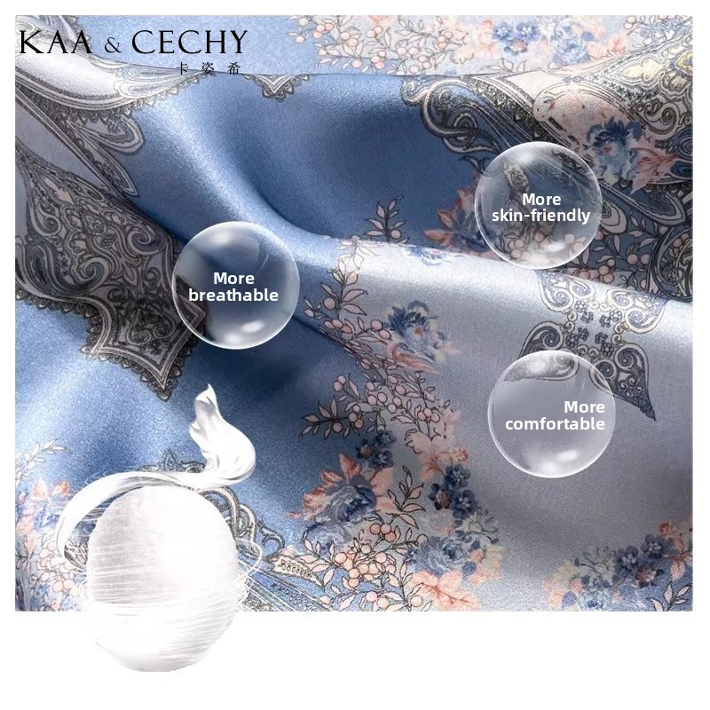 وشاح مربع من الحرير الطبيعي 10 - مراجعة Silk Neck Scarf وسعره