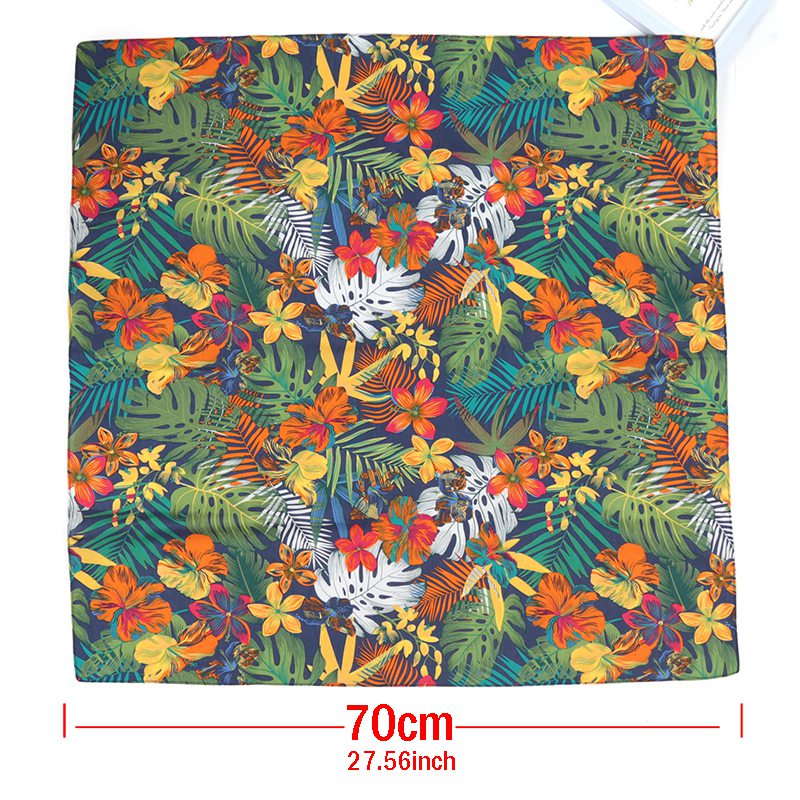 وشاح شعر نسائي بطول 70 سم بطبع - مراجعة Bandana Cotton وسعره