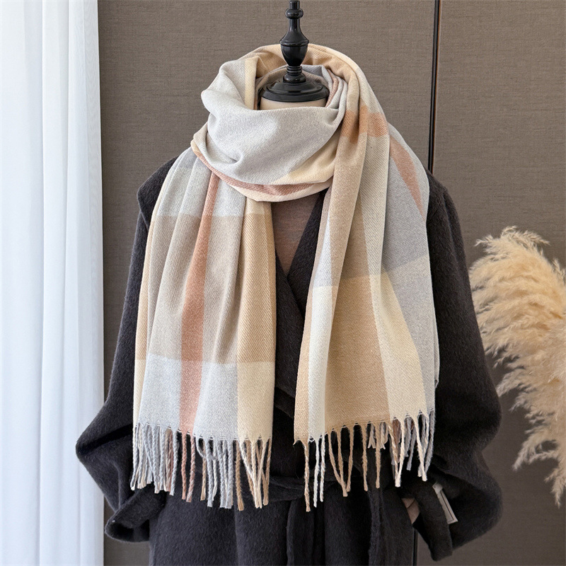 وشاح نسائي من الكشمير الصناعي  - مراجعة Pashmina Wrap Large وسعره
