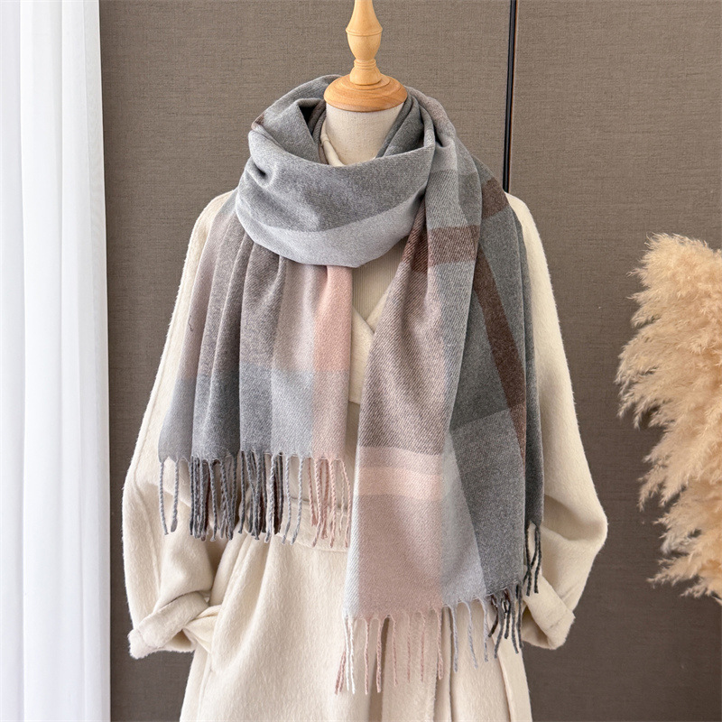 وشاح نسائي من الكشمير الصناعي  - مراجعة Pashmina Wrap Large وسعره